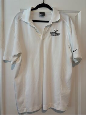Men’s White Nike Golf Dri-Fit Jack Link’s Jerky Polo Shirt